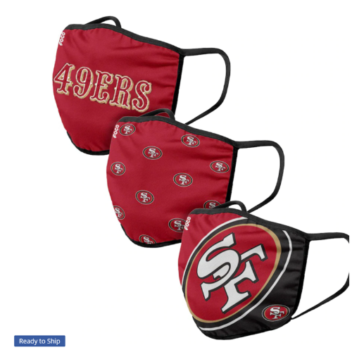 샌프란시스코 49ers[FOCO]정품 면마스크 3팩